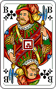 Spielkarte Kreuz Bube