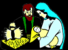 Maria und Josef mit Christkind